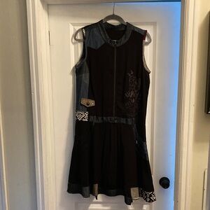 Desigual Black and Denim Dress